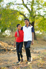 Obraz premium young indian rural child portrait