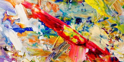 Colorful abstract background wallpaper. Modern motif visual art.  Mixtures of oil paint. Trendy...