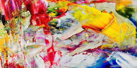 Colorful abstract background wallpaper. Modern motif visual art.  Mixtures of oil paint. Trendy...