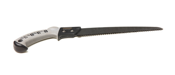Hand saw isolated on white background 