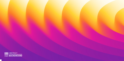 Abstract waved background with layers. Trendy covers design. Vector illustration in modern art style.