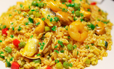 Rice cooked according to a special recipe.