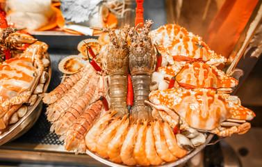 Sea crayfish cooked according to a special recipe.