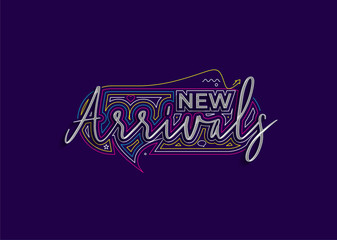 New Arrival Calligraphic 3d Style Text Vector illustration Design.