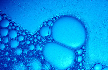 Blue Water Bubbles