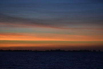 Coast line at sunrise 