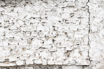 White paint limestone texture background wall rock.