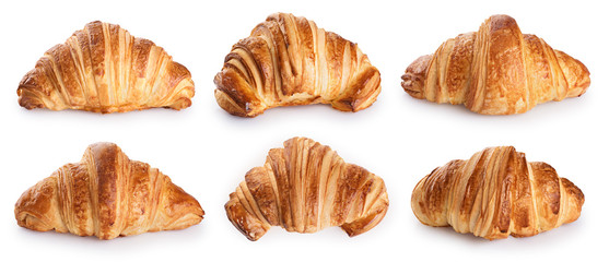 Croissant isolated on white background