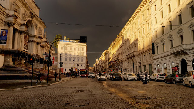 Rome Italy landscape, a view of the eternal city