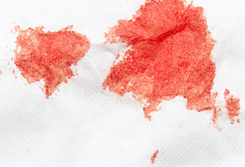blood stains on a white background