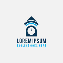 Fototapeta premium great house realty logo design vector illustration