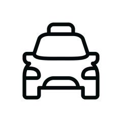 Taxi isolated vector icon