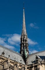 Fototapeta na wymiar La flèche de Notre-Dame