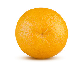 Whole ripe grapefruit isolated on white background. This image has better resolution and quality, and absolute sharpness from foreground to background.