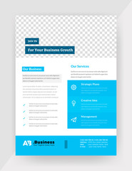 Unique Style & Creative shape Based Flyer Design Template