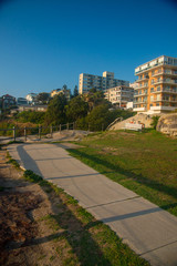 Houses near the Bondi Beach in Sydney, NSW, Australia. Australia is a continent located in the south part of the earth.