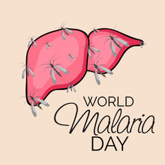 Vector illustration of a Background for  World Malaria day.
