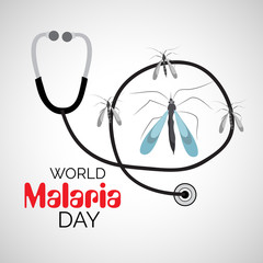 Vector illustration of a Background for  World Malaria day.