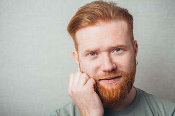 portrait of beautiful red-haired men