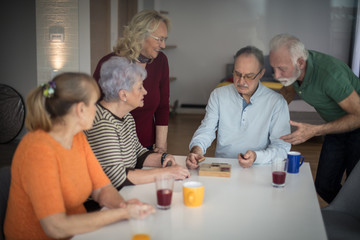 Competition between teams.