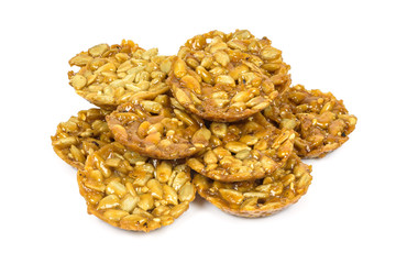 Florentine biscuit on white background