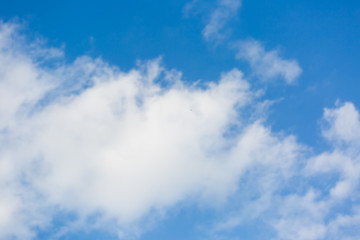 blue sky with cloud closeup