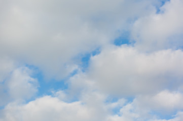 blue sky with cloud closeup