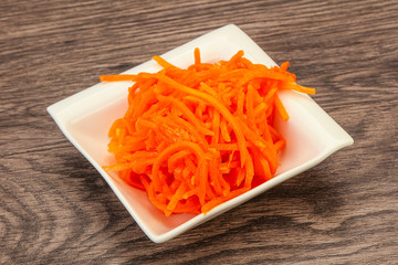 Korean carrot in the bowl