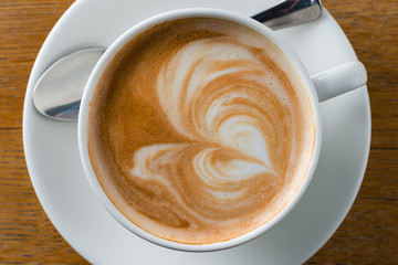 beautiful foam cappuccino