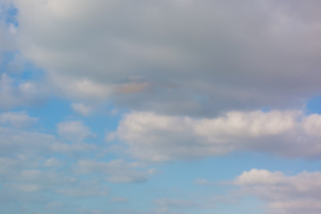 blue sky with cloud closeup