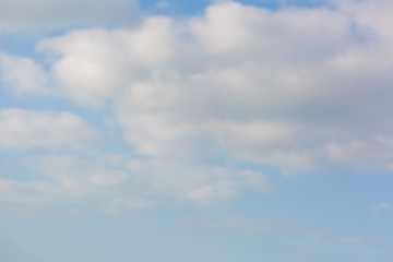 blue sky with cloud closeup