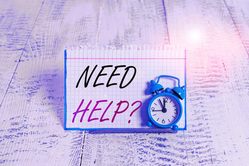 Word writing text Need Helpquestion. Business photo showcasing to give or provide what is necessary...
