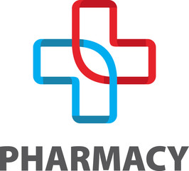 Medical pharmacy logo design template.- vector illustrator