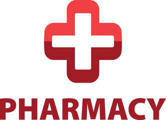 Medical pharmacy logo design template.- vector illustrator