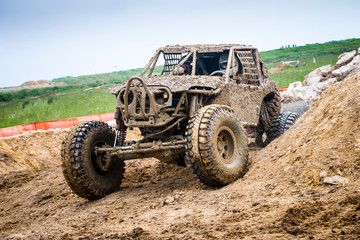 Obraz premium Course de 4x4 extreme en France