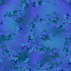 Fototapeta premium Sea camouflage of various shades of blue, violet and green colors