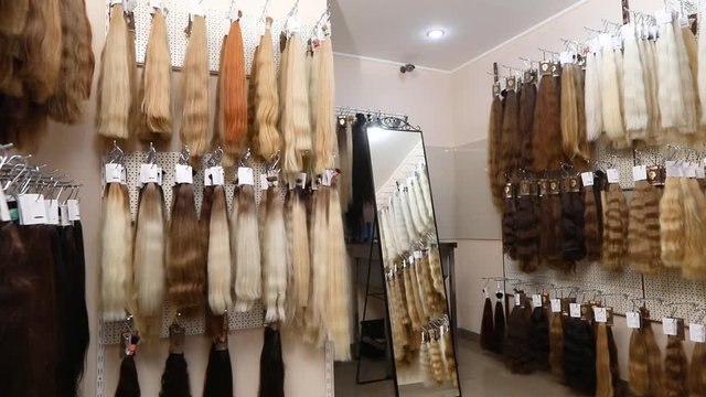 Hair extension salon, showroom in a hair extension company
