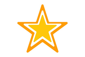 EPS 10 vector. Star icon isolated on white background.
