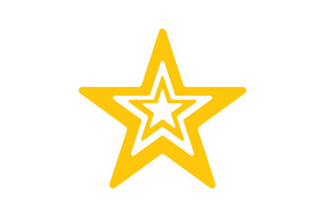 EPS 10 vector. Star icon isolated on white background.