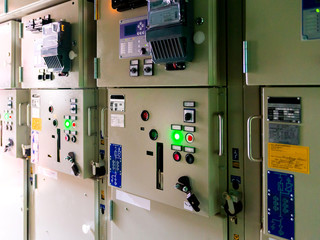 Cabinet for power and distribution electricity. Uninterrupted, electrical voltage. Automatic power cells