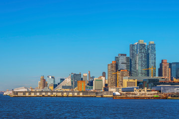 Fototapeta premium View of the skyscrapers in Manhattan, New York, USA