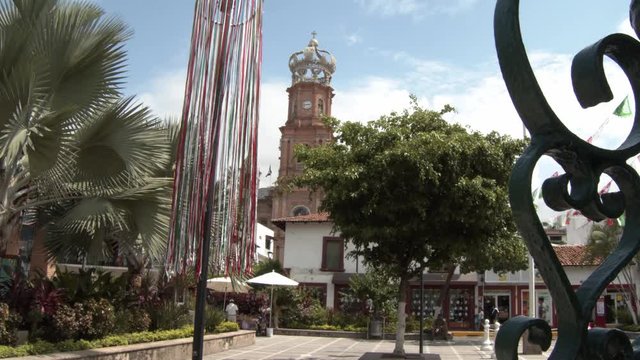 People walking in the center of Puerto Vallarta