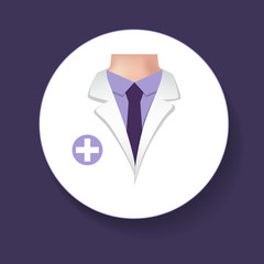 Doctor, vector illustration. Concept healthcare. Medical background.