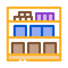 basement cellar icon vector. basement cellar sign. color symbol illustration