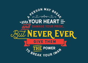 Guard Your Heart and Faith: The Power of Managing Ego and Pride (Islamic Typography)