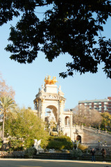 The Cascada Monumental in the Parc de la Ciutadella in Barcelona, Spain