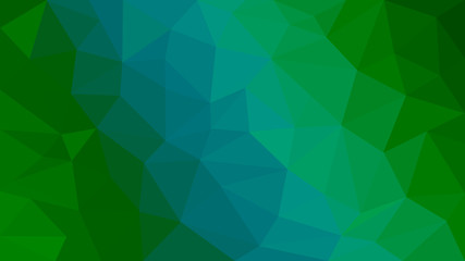 Abstract green background with polygons