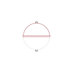 accessory rod for fishing with rod. illustration for web and mobile design.