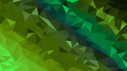 Abstract green low poly creative background