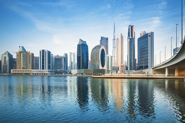 Dubai city center view, United Arab Emirates